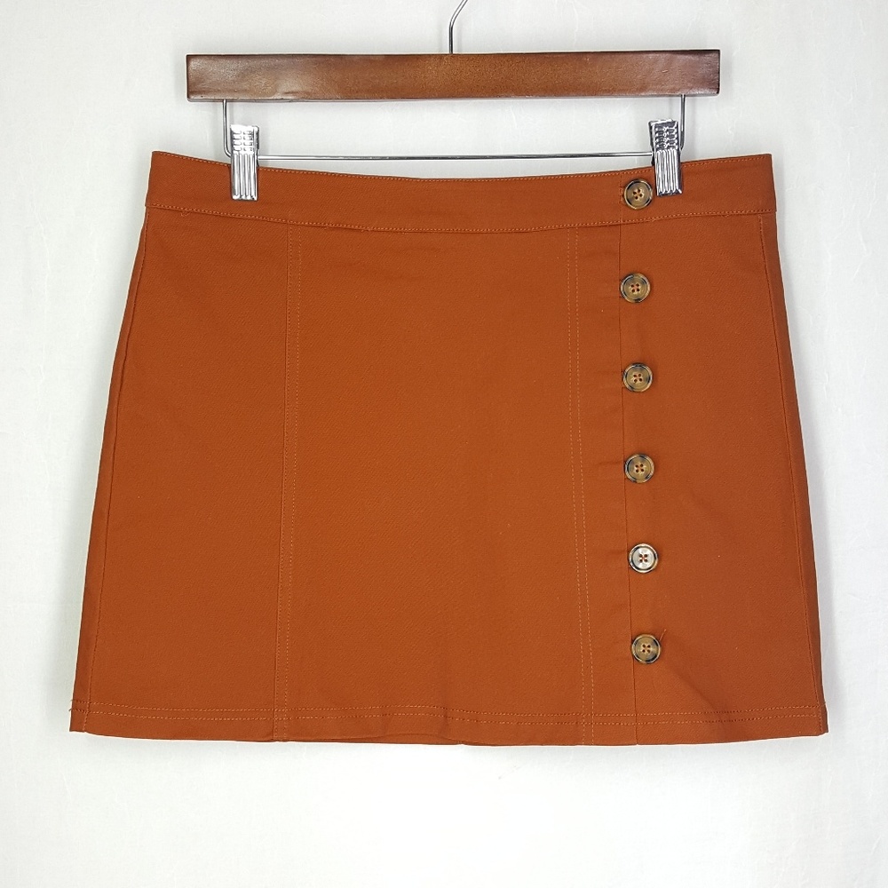 Chloe & Katie mini skirt, size Xlarge, women's brown skirt.